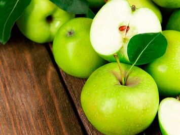 Pommes pour une journée de jeûne lors d'une exacerbation du psoriasis